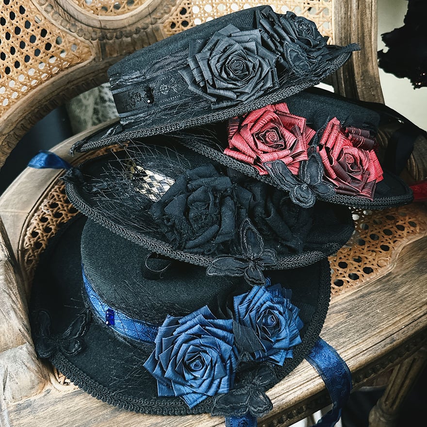 SEASONZ SweetDreamer シルクハット 帽子 ローズ リボン エレガント