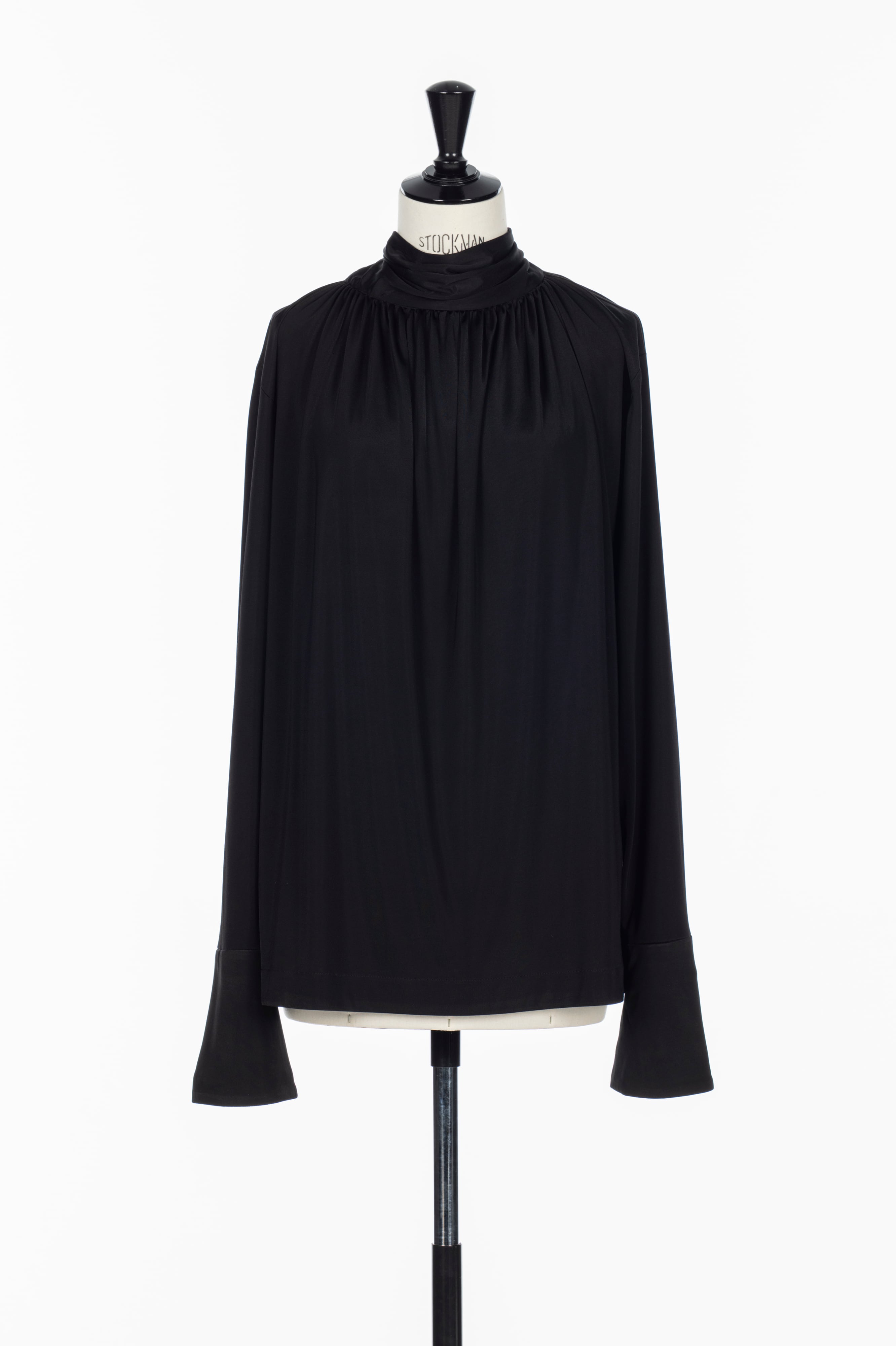 26AW】FETICO フェティコ / ブラウス / SATIN JERSEY TIE-NECK BLOUSE