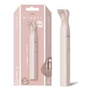 【特価処分】貝印 miness マイネス VIOシェーバー 『こっそり使える静音音波振動』 デリケートゾーン 電動カミソリ レディース 女性用 V用・IO用替刃付 GA0134