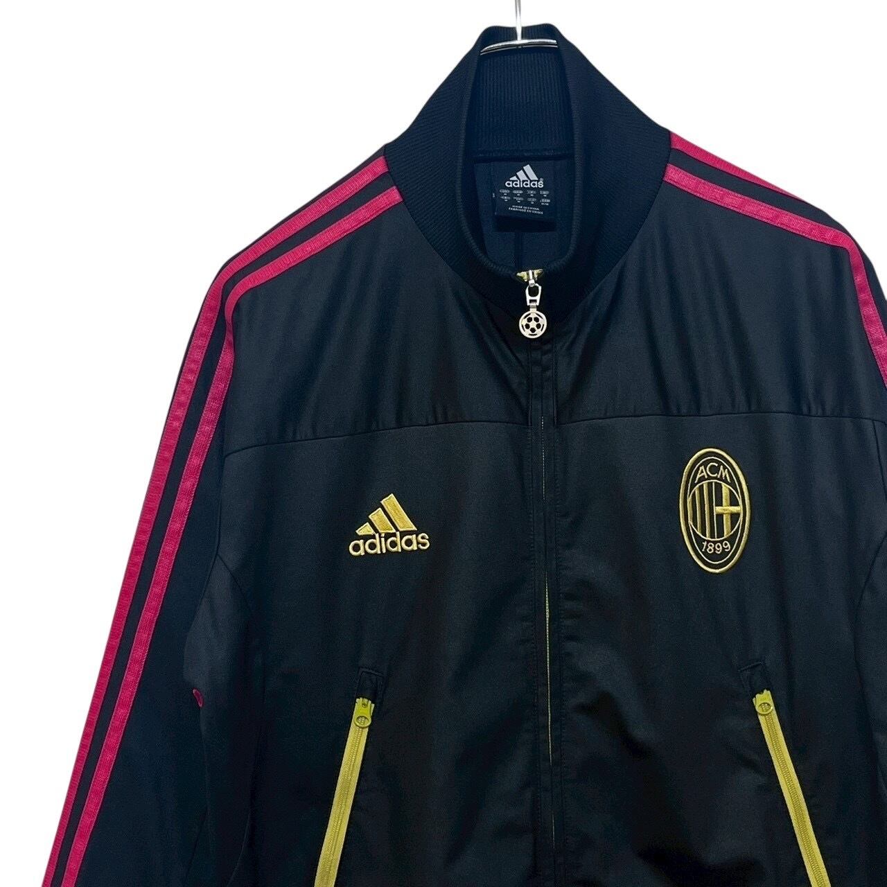 希少☆アディダス ACミラン 刺繍ロゴ トラックジャケット M adidas アディダス トラックジャケット M 刺繍ロゴ ACミラン | 古着屋
