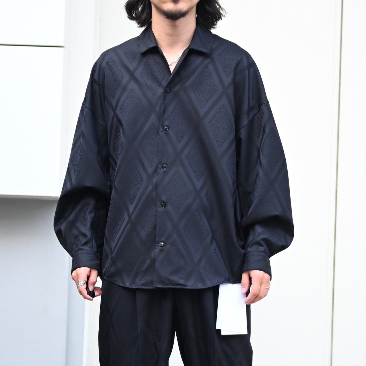 Nonnotte / Calm Oversized Open Collar Shirt