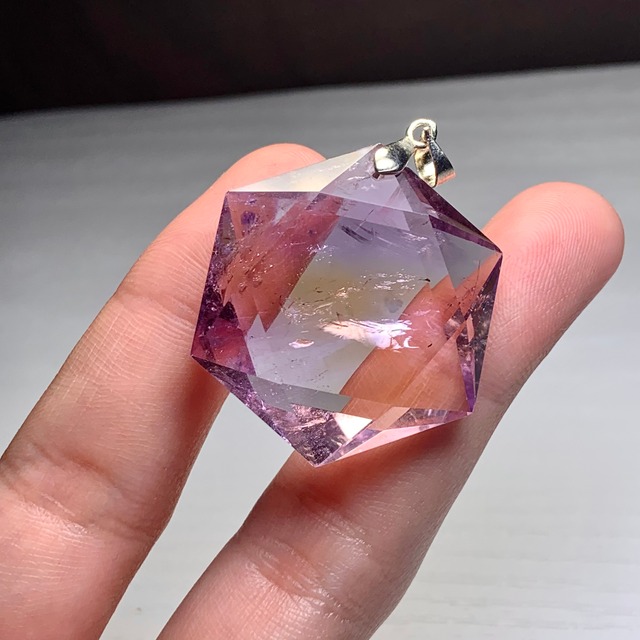 6.六芒星☆アメトリン ペンダントトップ