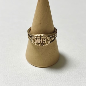 1916's Antique Edwardian 10K School Ring