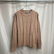90s~ GAP コットン リネン リブ ニット セーター L
