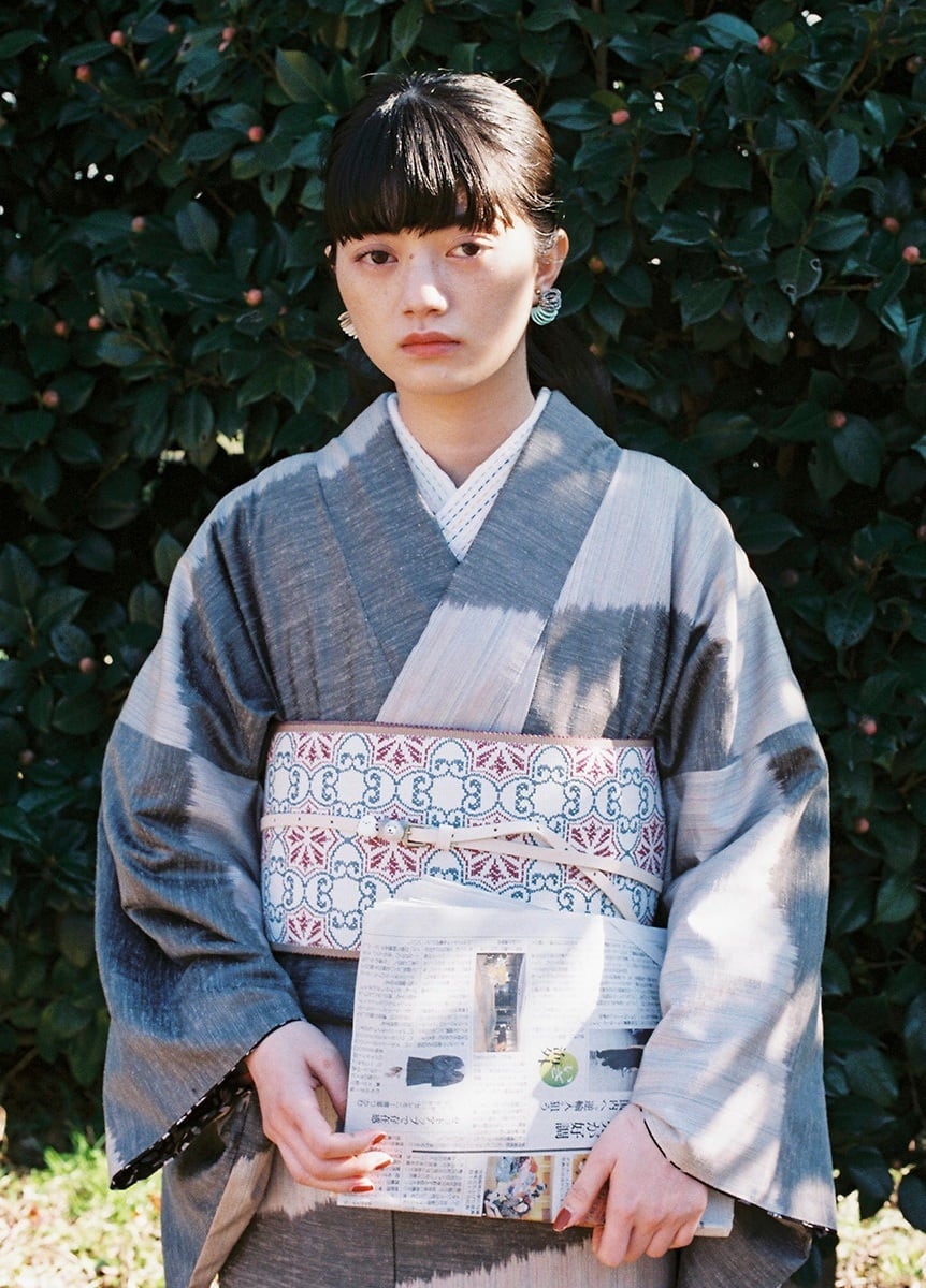 長井紬 / mushu charcoal | KIMONO ARCH