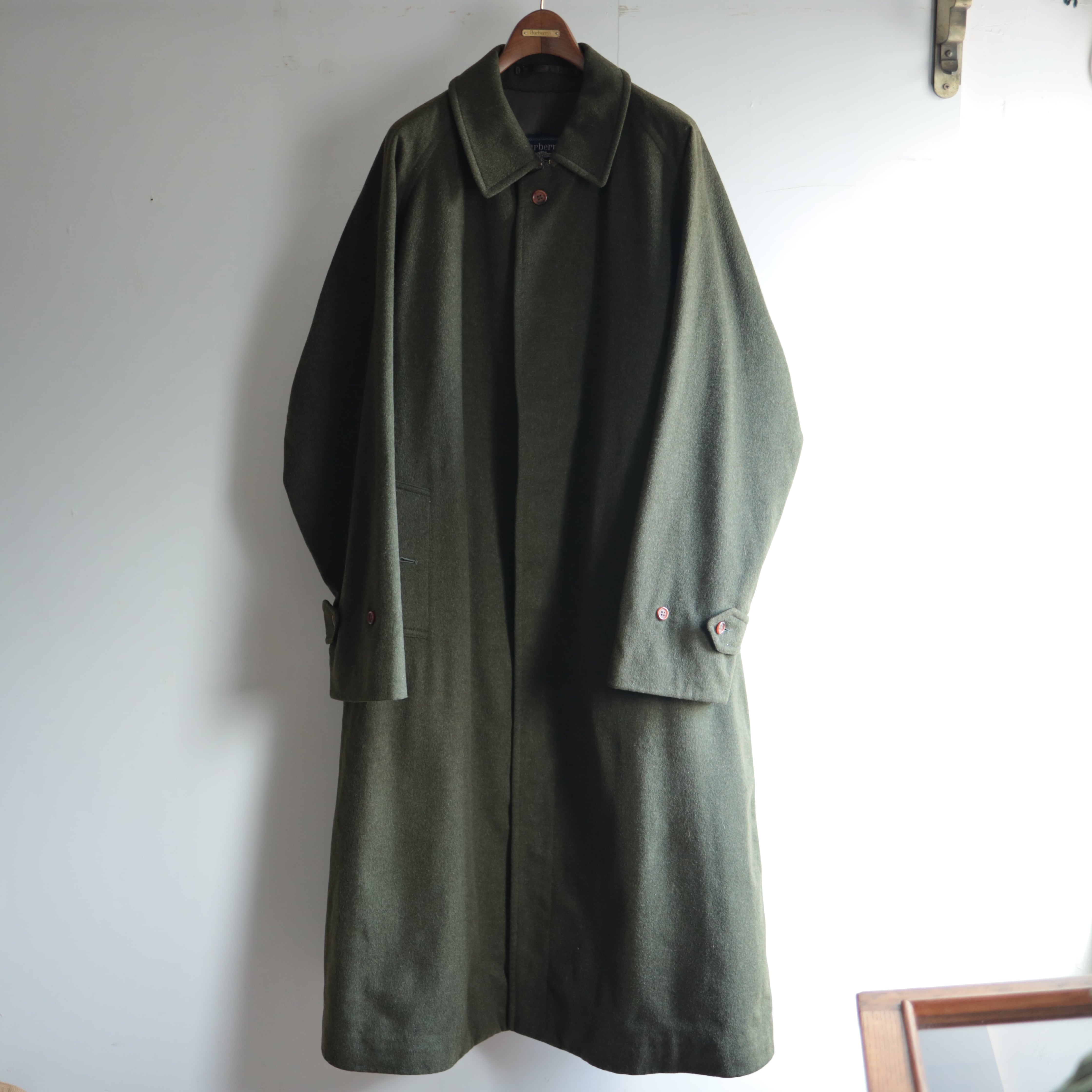 1980s Loden Green Single Raglan Coat 【一枚袖】