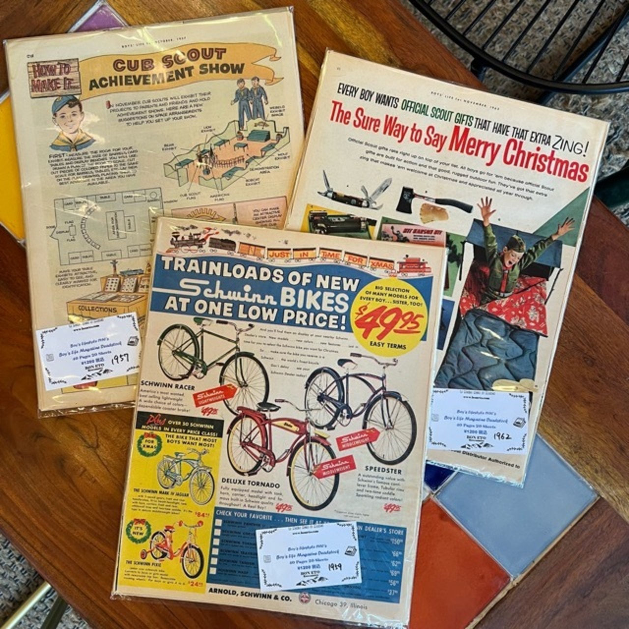 Boys' Life Magazine Deadstock　40pages　20sheets　ボーイズライフマガジン　デットストック　20ページ分　1950　1960　ランダム