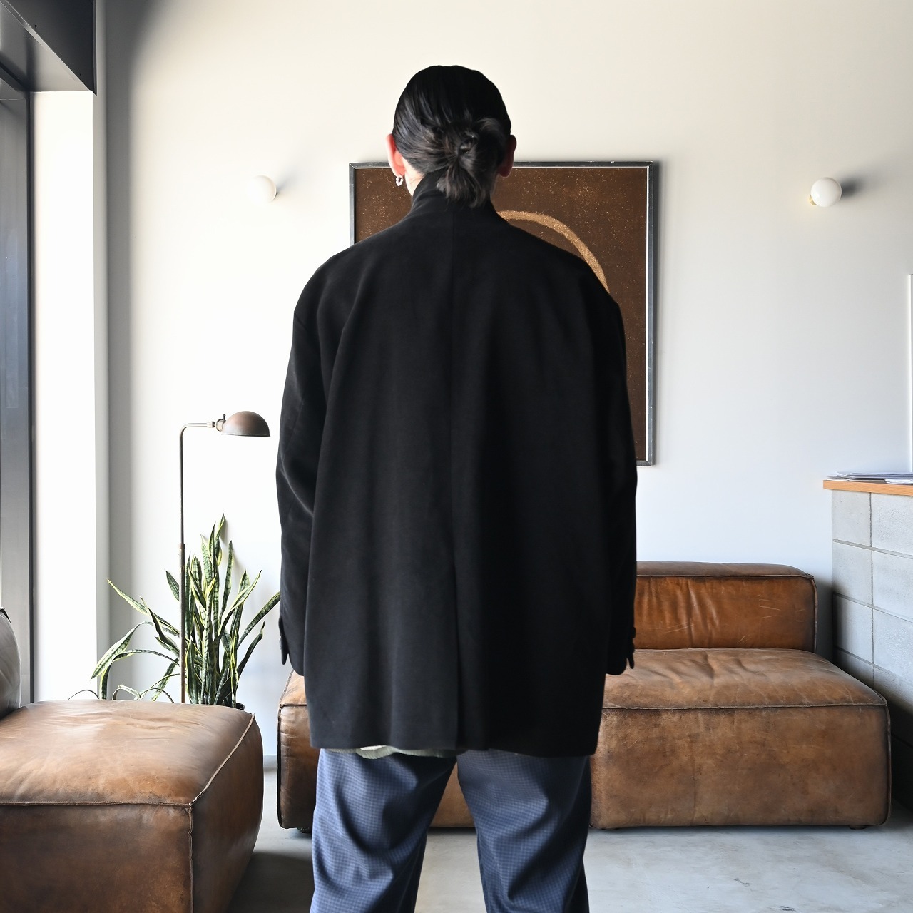 THE DAY(ザデイ)MOLESKIN DOUBLE BREASTED JACKETスタイル。