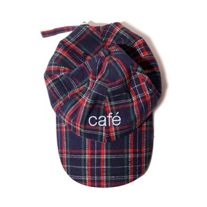 CAFE / TARTAN 6 PANEL CAP NAVY