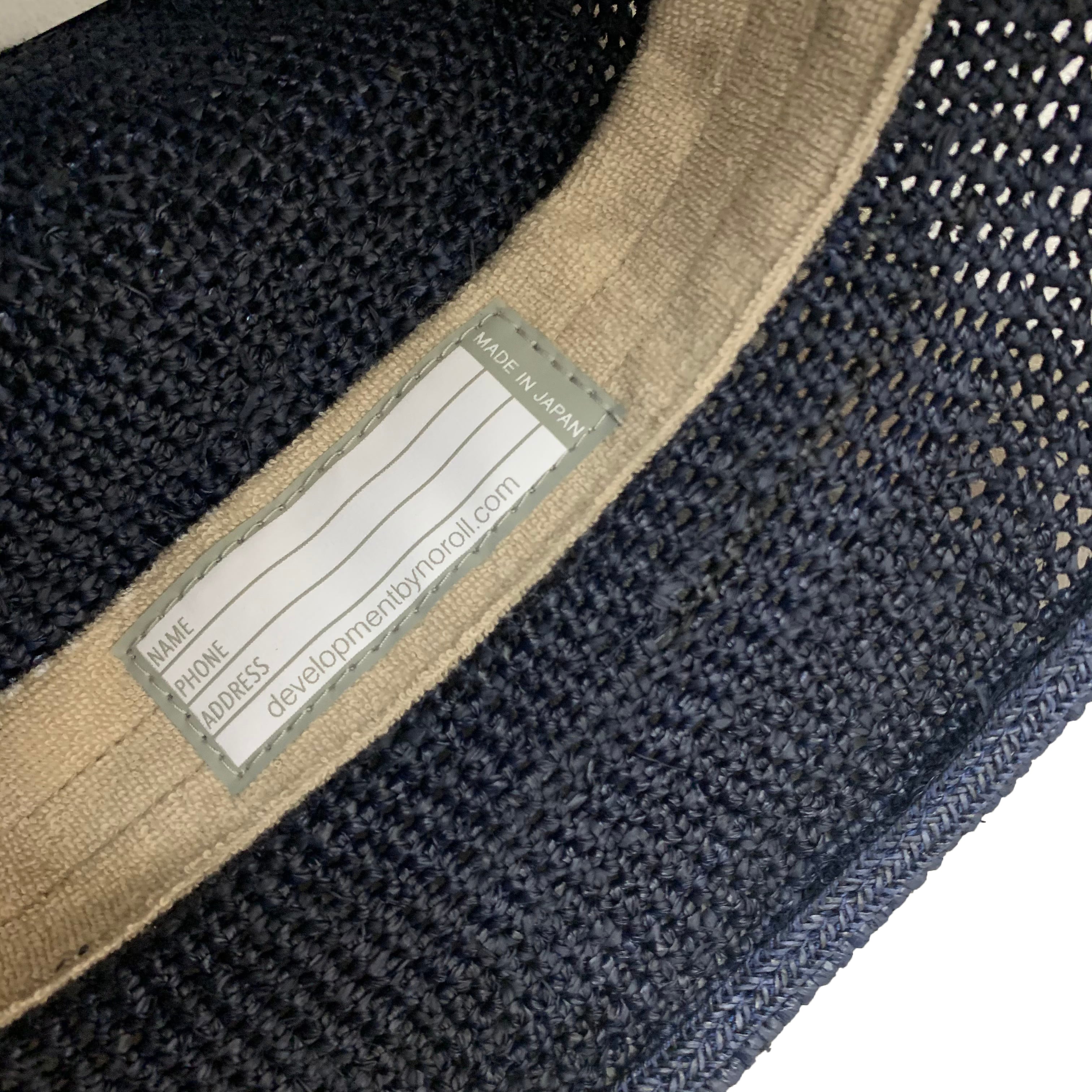 NOROLL / DETOURS RAFFIA HAT -NAVY- | THE NEWAGE CLUB