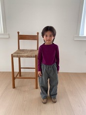 韓国子供服 / 26Autumn / cantuccistudio / ナスTシャツ / 秋服 *XS~JS*