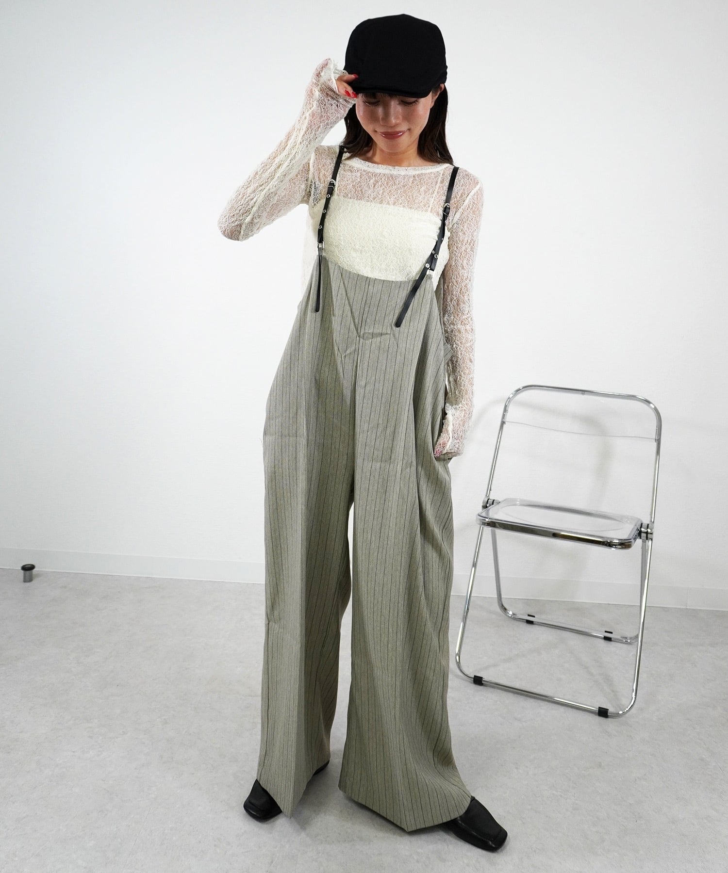 ストライプサス付きパンツ 5276500 (0801)