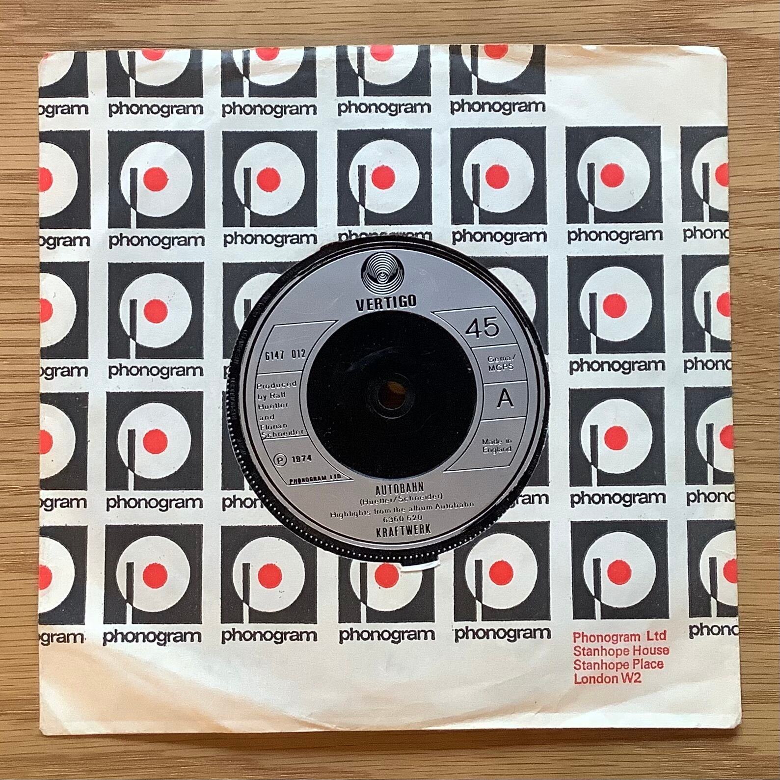 KRAFTWERK / A: AUTOBAHN / B: KOMETENMELODIE 1 | Plastic Soul Records