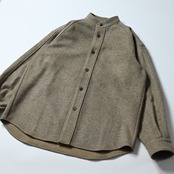 山内 / ウールシャギー・スタンドカラーシャツジャケット