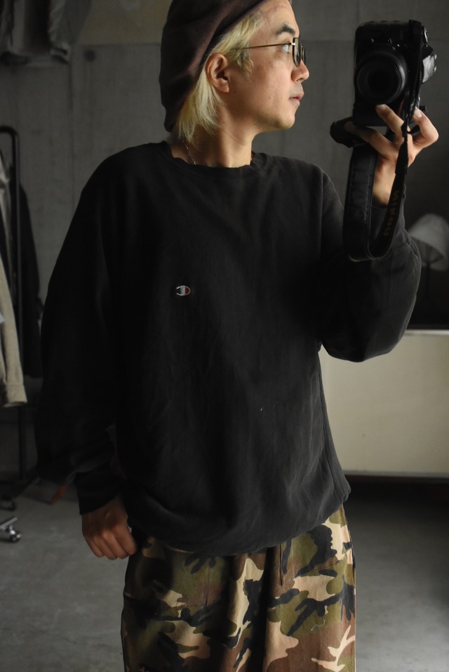 OK／80's "champion" reverse weave sweat