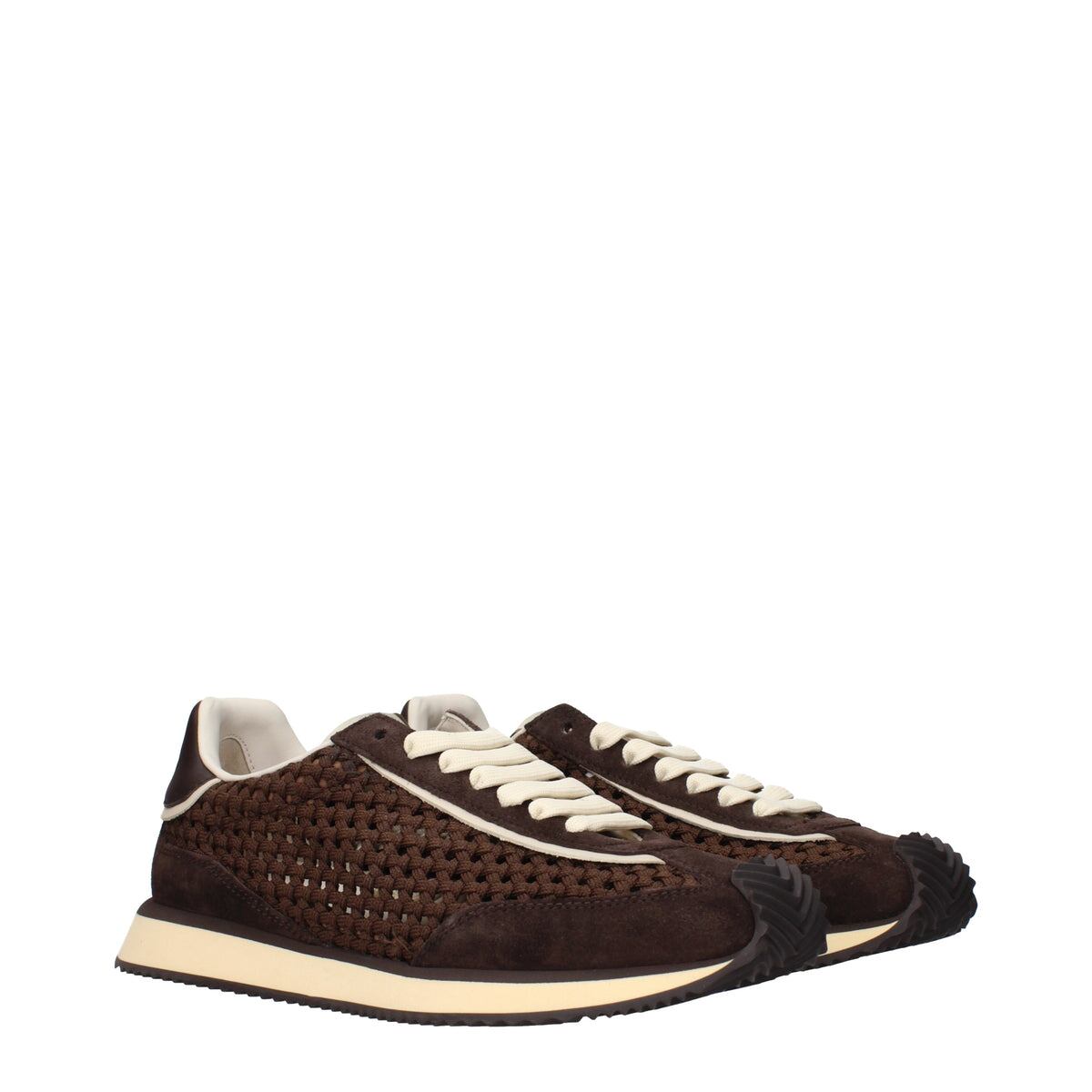DOLCE&GABBANA ドルチェ&ガッバーナ メンズ スニーカー ファブリック ブラウン