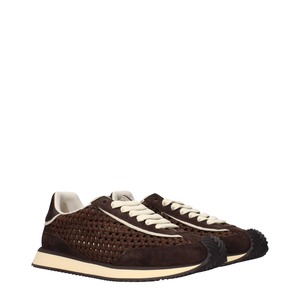 DOLCE&GABBANA ドルチェ&ガッバーナ メンズ スニーカー ファブリック ブラウン