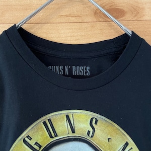 【Guns N' Roses】メキシコ製 公式 バンドTシャツ ガンズ・アンド・ローゼス プリント ロゴ Mサイズ  us古着