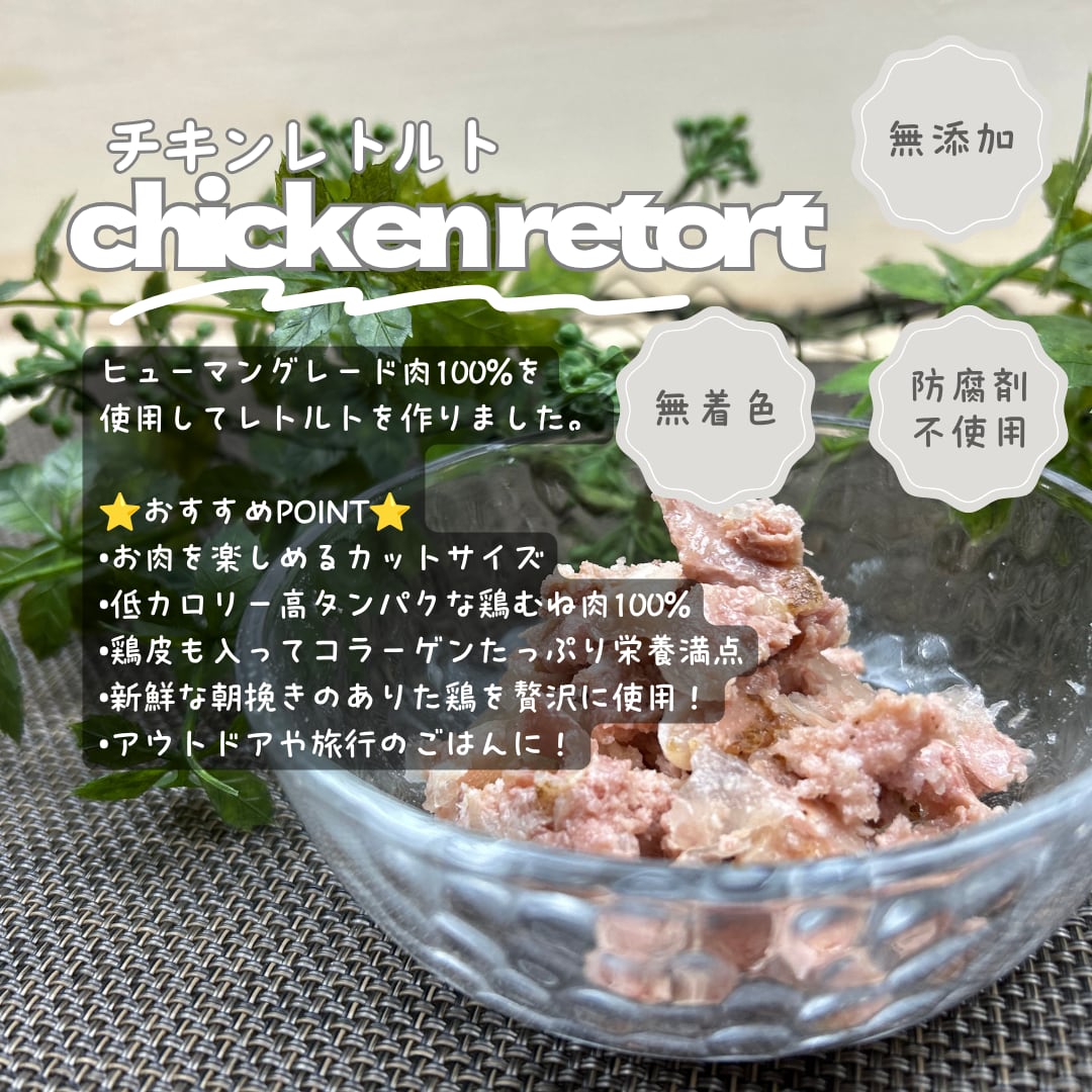 毎月1回お届け!鶏むね肉のレトルト 10個セット