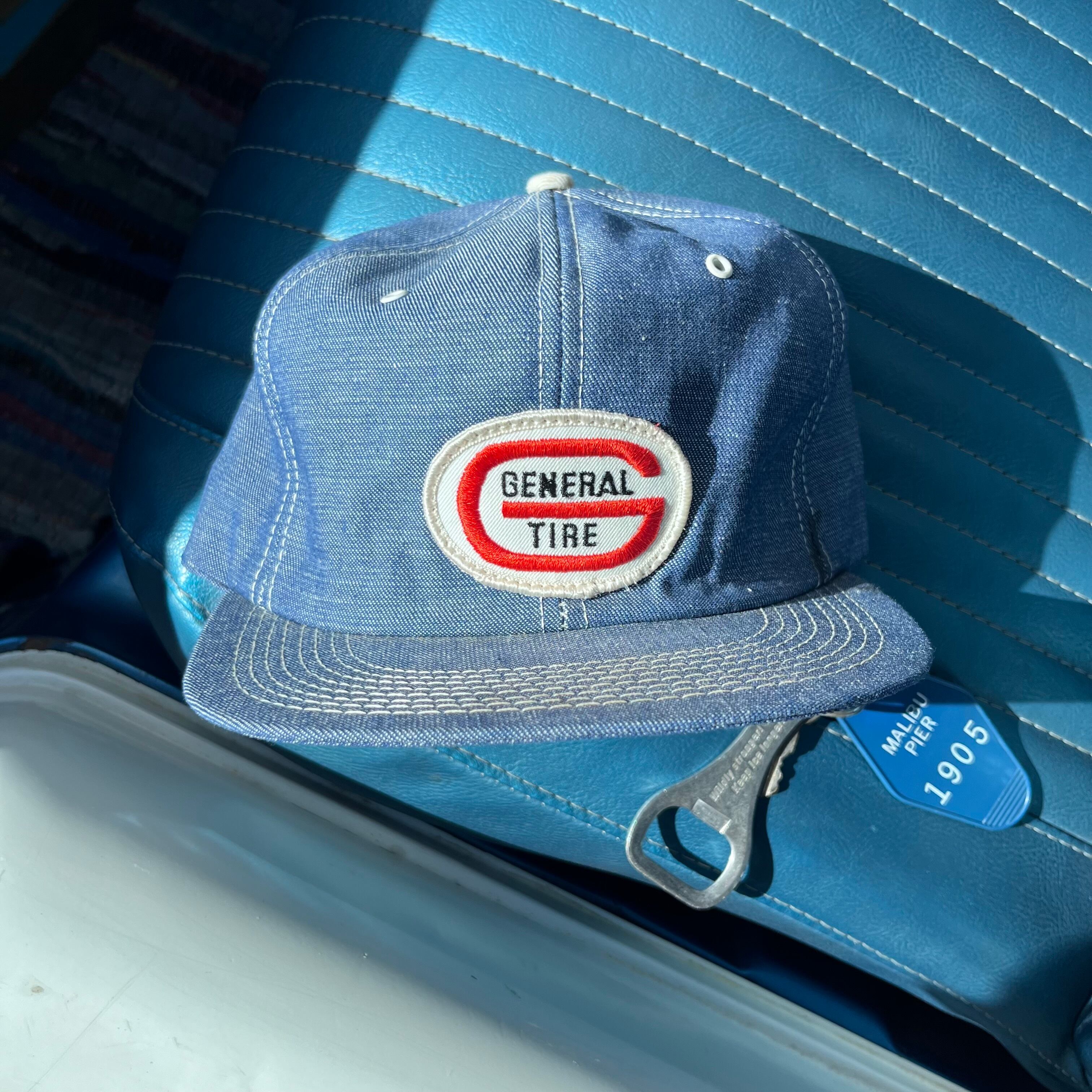 Circa 80's Deadstock "K-Brand” Denim Trucker Hat//General Tire
