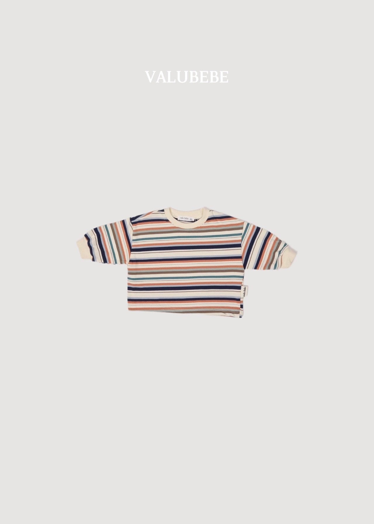 送料無料【予約】/ パムストライプTシャツ / valubebe