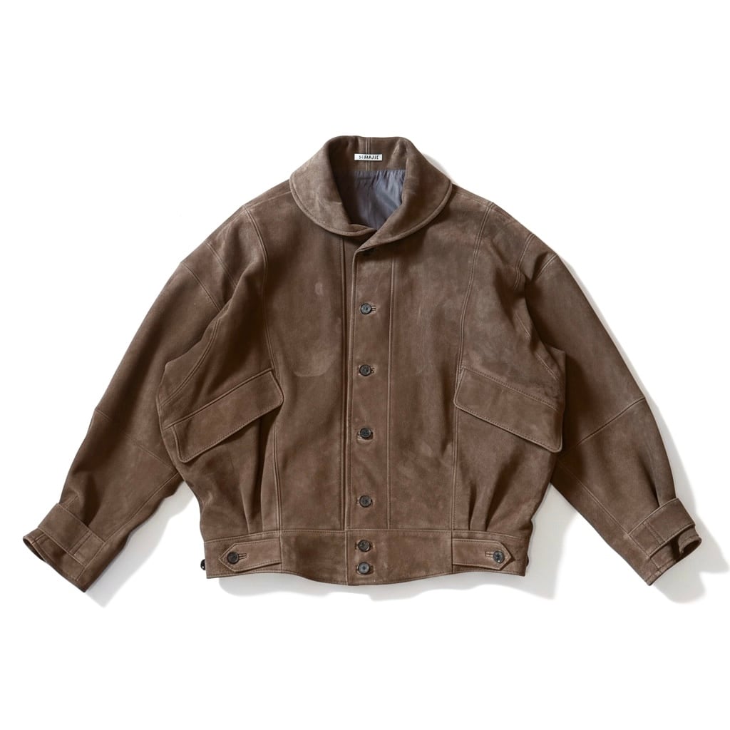 AURALEE  [SILKY GRAIN SUEDE BLOUSON]