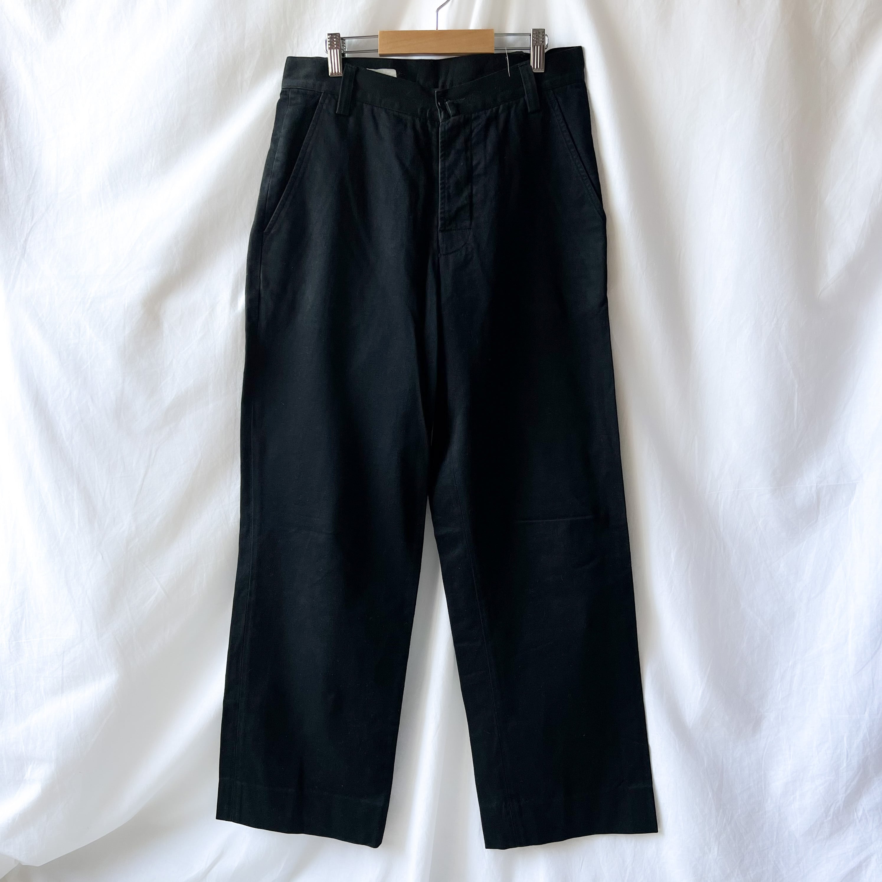 s “agnes b.” made in france black streat cotton pants