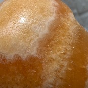 オレンジカルサイト*ハート3*天然石インテリア*置き物