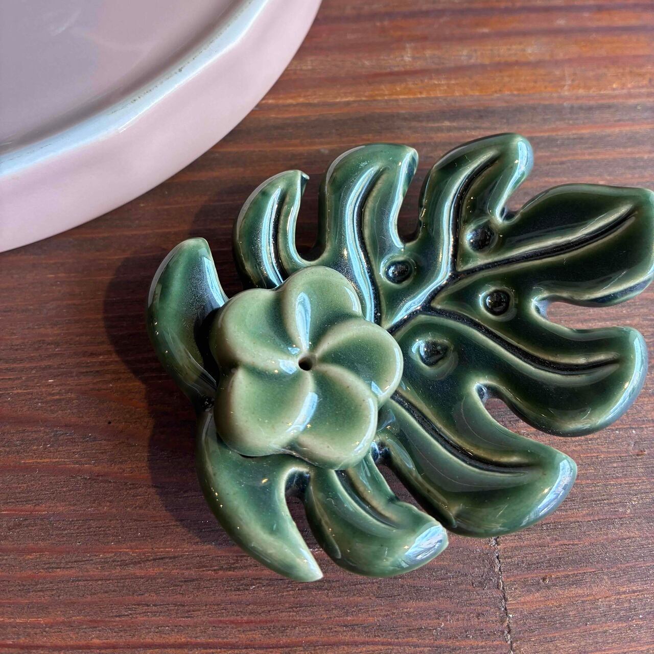 モンステラのお香立て(スティックタイプ用)