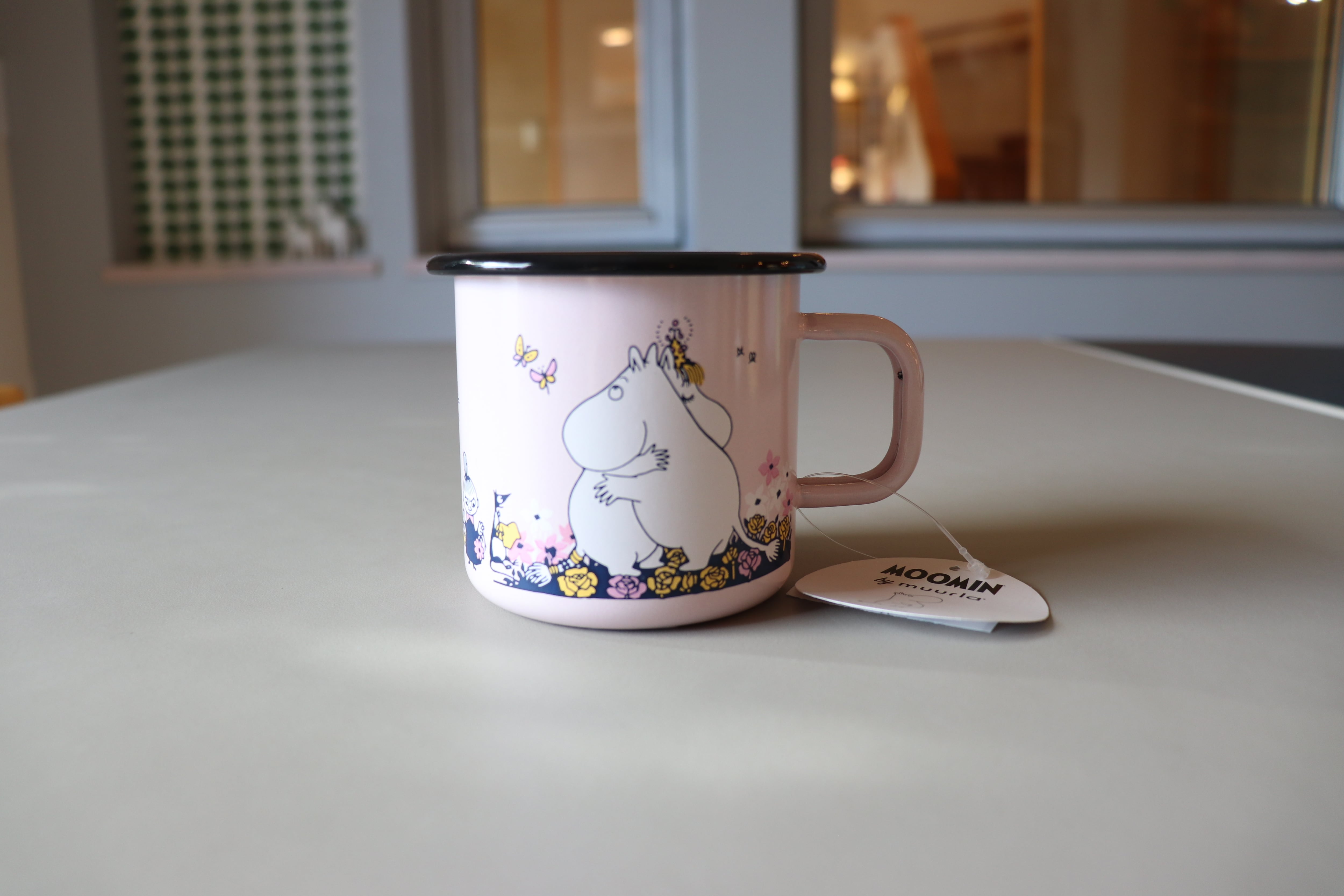 新品　フィンランド　ムーミン　ホーロー マグ　370ml　ハグ　北欧　ミイ Moomin/ムーミン muurla ホーローマグカップ 370ml ピンクハグ