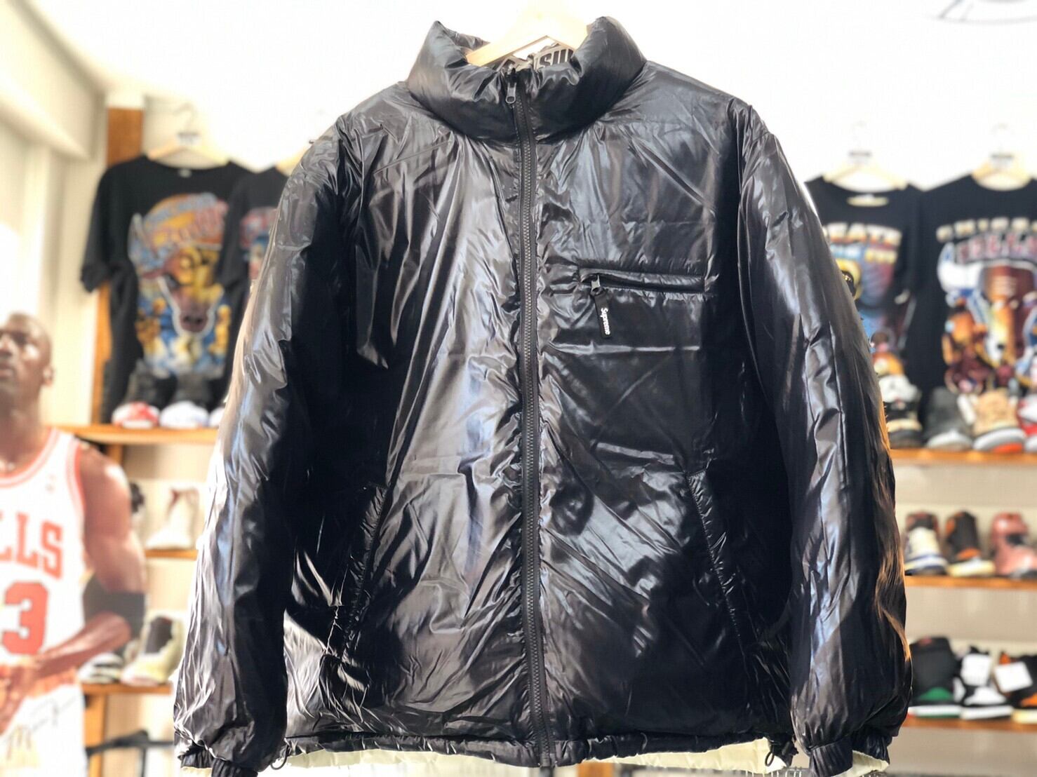 Supreme 20SS SHINY REVERSIBLE PUFFY JACKET WHITE LARGE 5946 