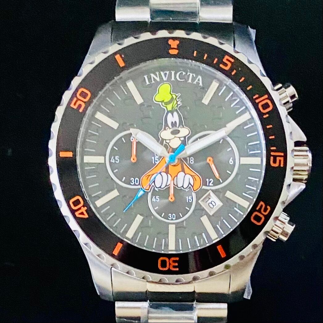 【新品 高級時計インビクタ】INVICTA ディズニー グーフィー 48mm クロノ