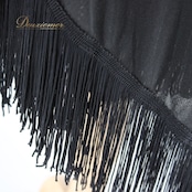 社交ダンス 衣装 ラテン スカート レッスンウェア オールシーズン 黒 ブラック系 SEKINE セキネ 練習着 フリンジ シンプル スリット 上品 ポリエステル ストレッチ フリンジスカート エレガント 練習用 ダンスウェア 揺れるスカート フォーマルスタイル 美しいシルエット ブラックスカート 毎日使える 定番アイテム 通気性 吸湿性 コーディネートしやすい 使いやすいデザイン