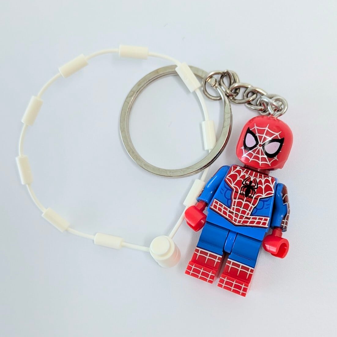 ★ブロックフィギュアキーホルダー★【 Spider-Man ( スパイダーマン )】 アニメ・コミックver. / X-MEN / ニューアベンジャーズ / MARVEL〚アメリカン雑貨 アメトイ〛