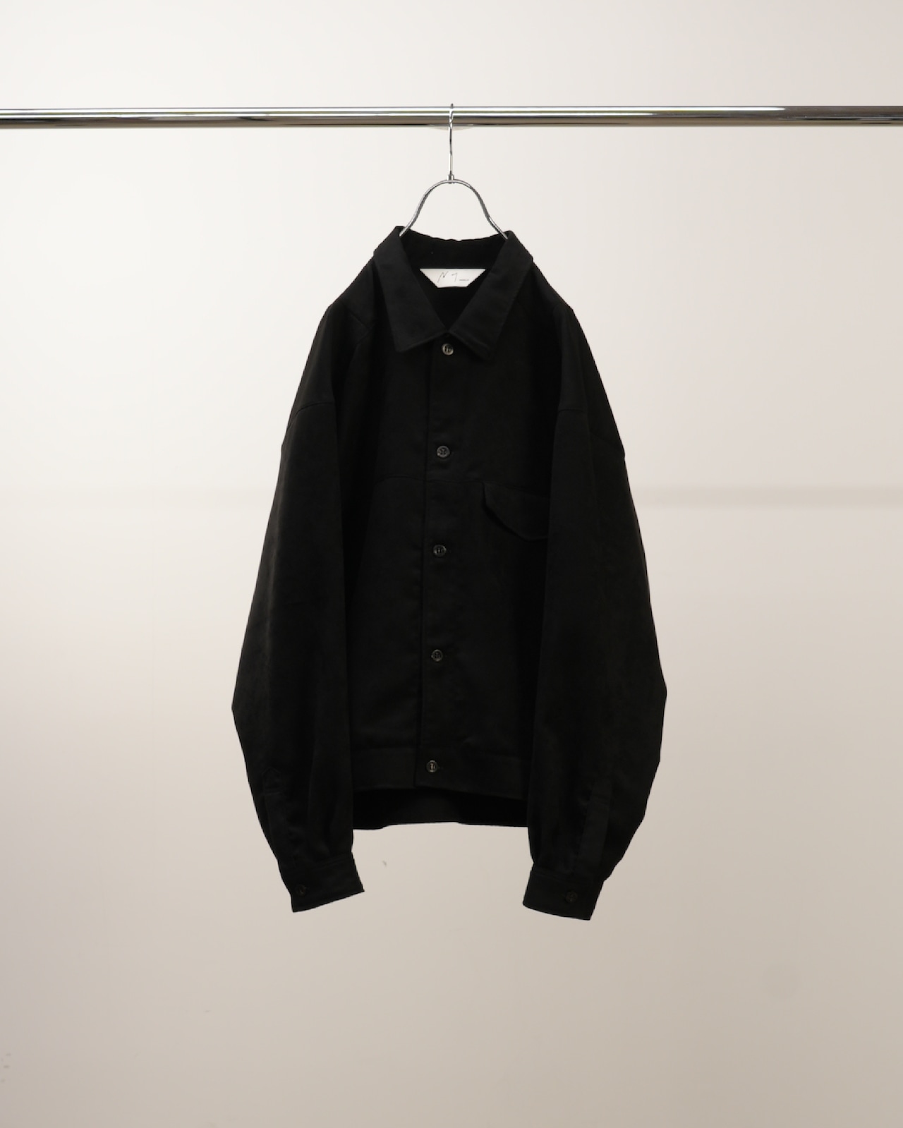 新品未使用】ANCELLM VEGAN SUEDE WORK SHIRT