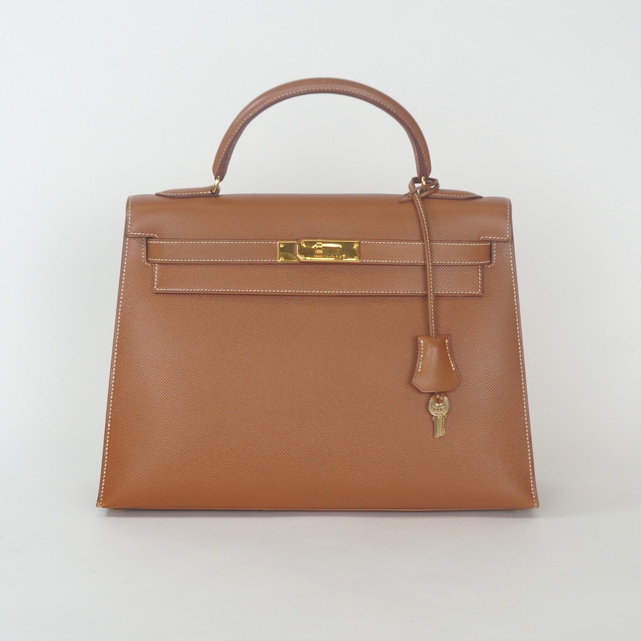 HERMES エルメス ケリー 32 ヴォーエプソン 2WAYハンドバッグ ゴールド ゴールド金具 〇Z:1996年