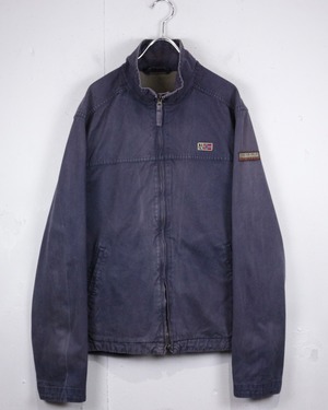 【Caka act2】“NAPAPIJRI” Beautiful Sunfade Vintage Stand Collar Jacket