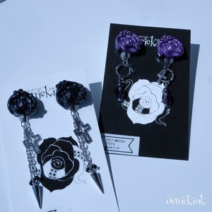 KRAKEN　Bubble　Яose　ピアス/イヤリング（Black）