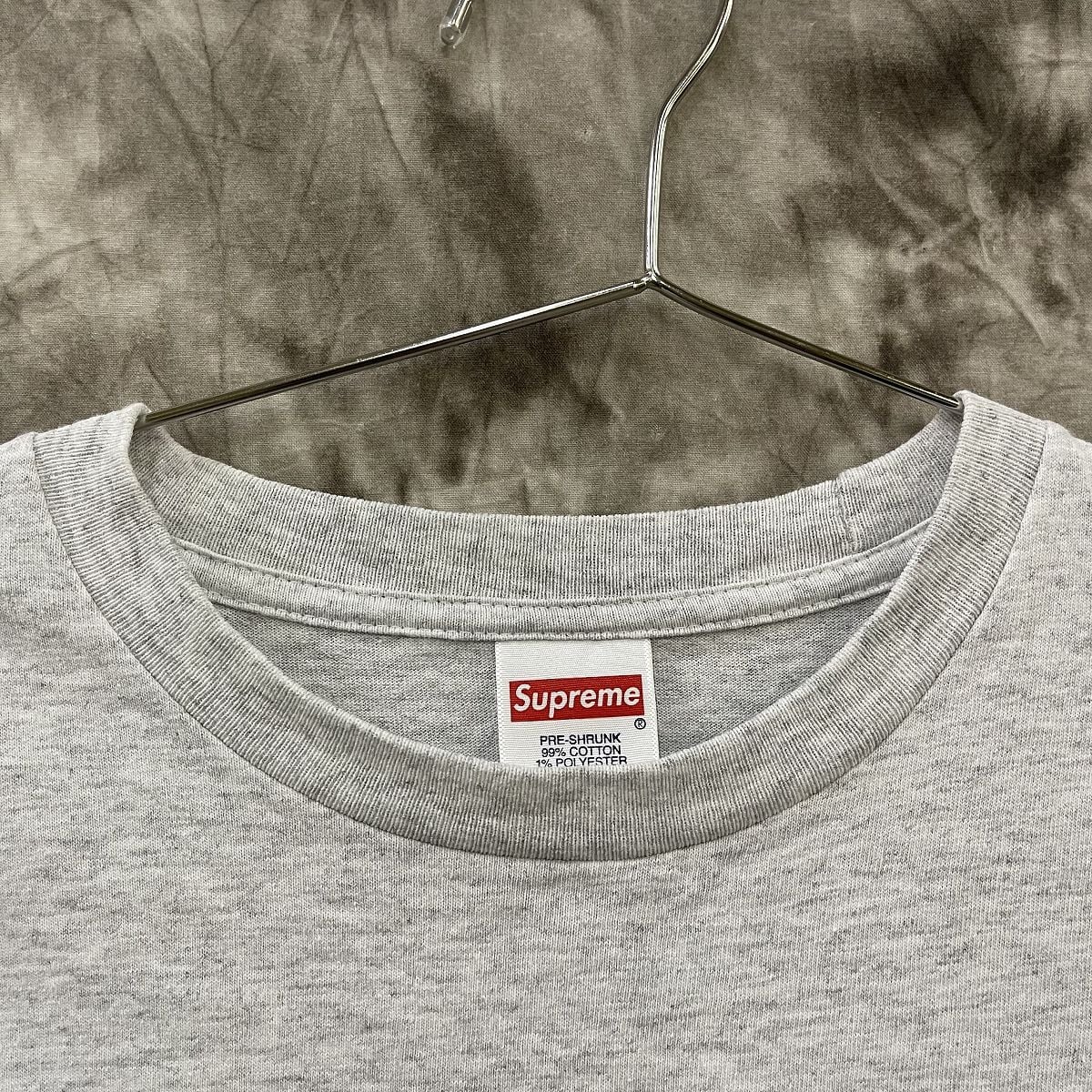 L Supreme buju banton tee シュプリーム grey