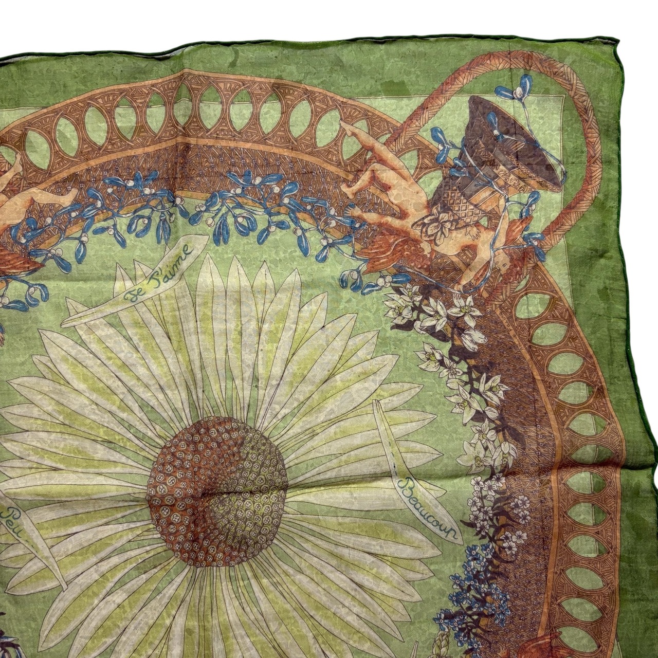 HERMES silk handkerchief “AMOURS”