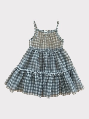 mesh check one-piece