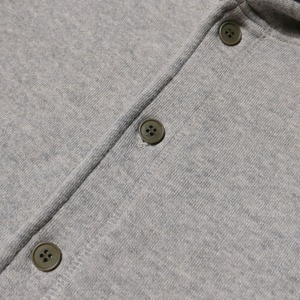 ( GRAY ) SOFTLOOP RAGLAN SLEEVE BUTTON HOODIE