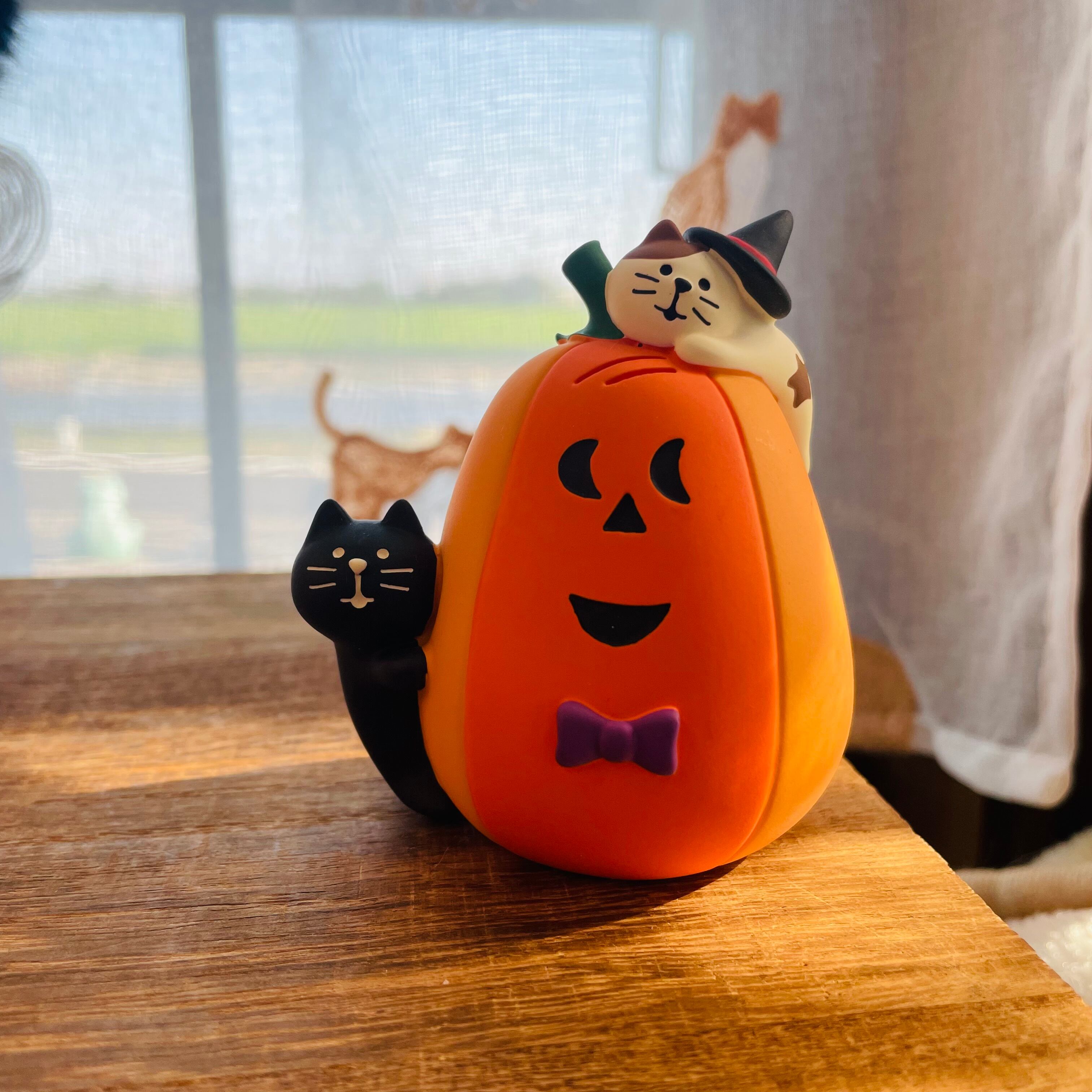 concombre｜コンコンブル｜かぼちゃといたずら子猫  猫雑貨 ねこ ネコ  ディスプレイ 収集癖 コレクション