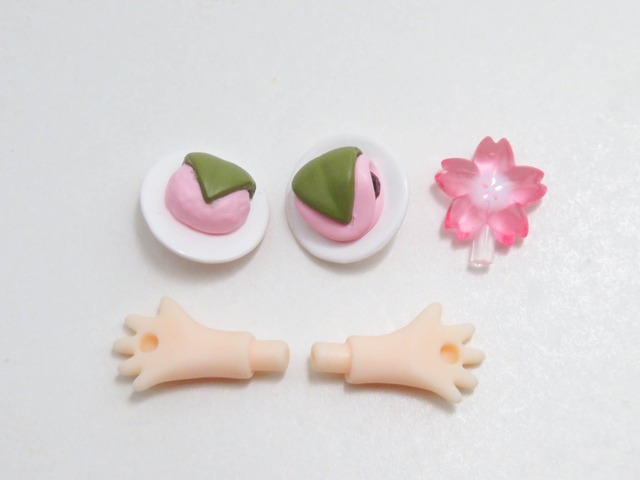 【2330】 A賞：桜ミク "2024" 小物パーツ 桜と桜餅　ねんどろいど