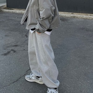 シンプルルーズスウェットパンツ　1006