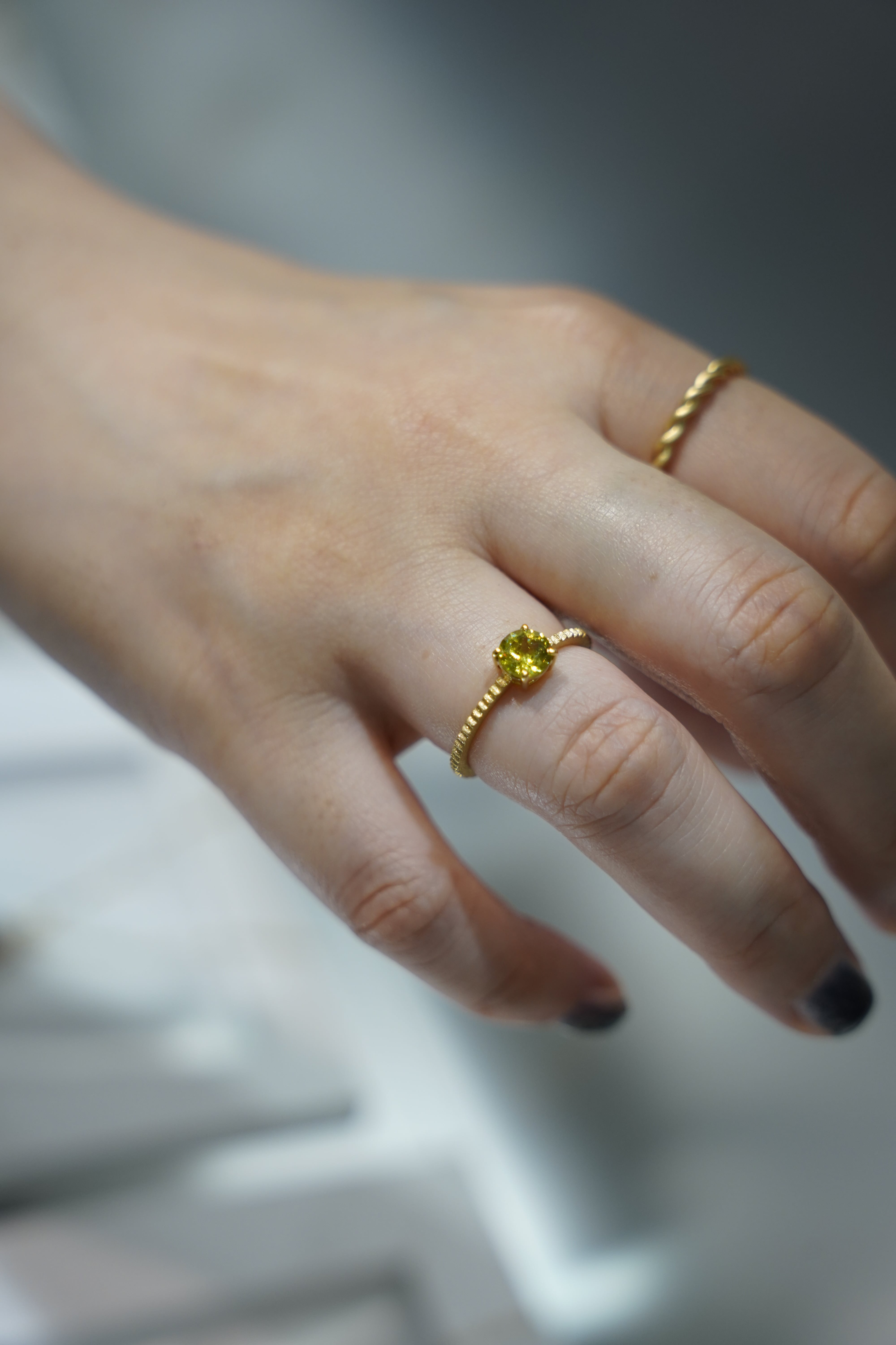 K18）Sphene(スフェーン) Ring | Thalatta