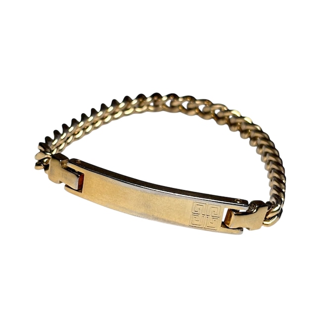 vintage GIVENCHY gold metal ID bracelet