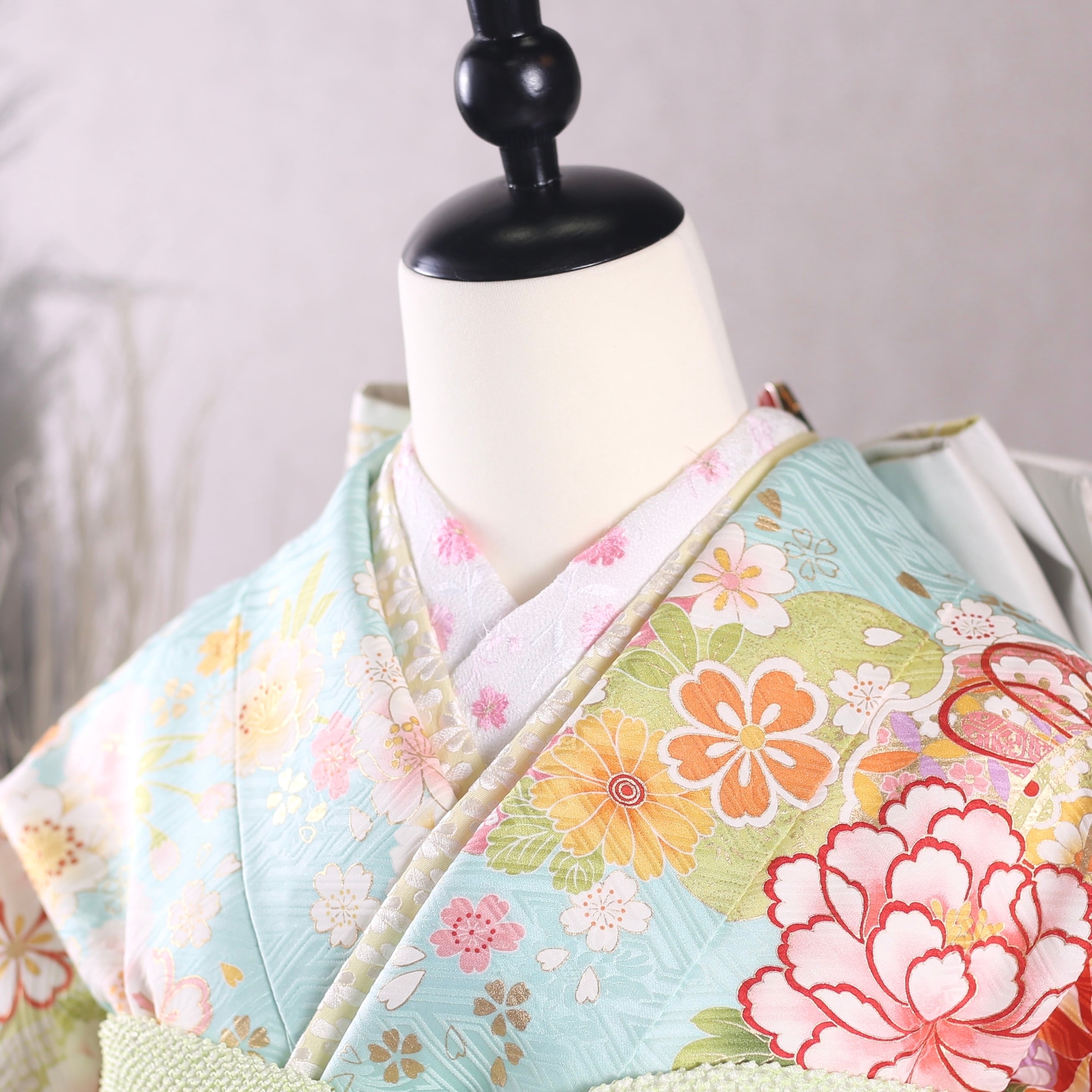 振袖フルセット 振袖セット 振袖 Lサイズ 水色×古典 美品 成人式 振袖フルセット 振袖セット 振袖 Lサイズ 水色×古典 美品 成人式