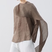 ドレープデザイン ヒップ丈 ブラウス 　　 00055