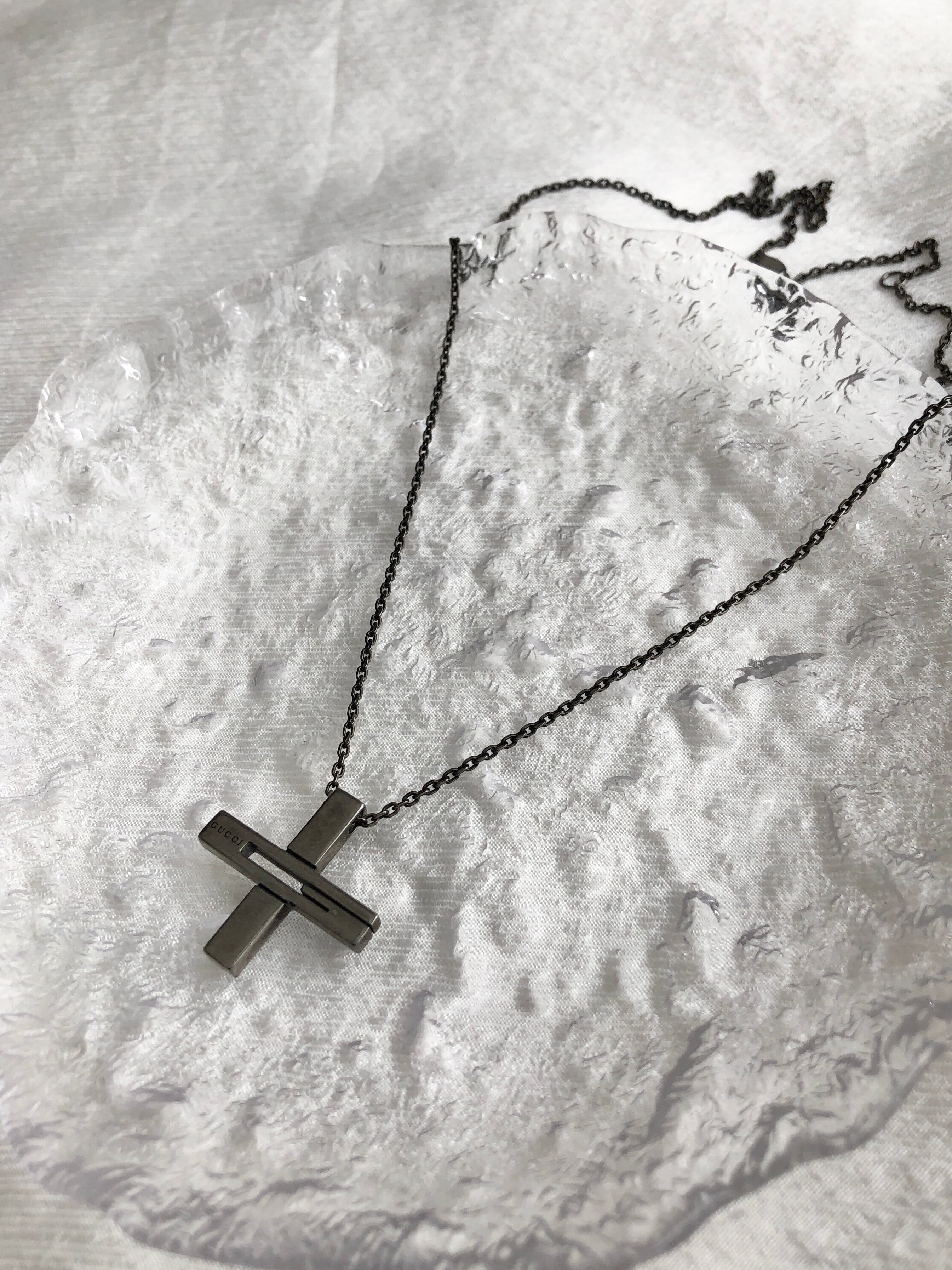 GUCCI グッチ ネックレス シルバー クロス 925 vintage ヴィンテージ オールド wi3zs3
